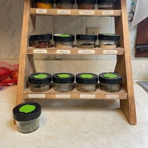 Mason Jar spice rack
